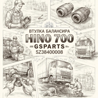 Втулка балансира HINO 700 =GSPARTS= (SZ38400008) фото в интернет-магазине РСТ-Моторс