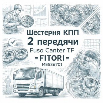 Шестерня КПП 2 передачи Fuso Canter TF =FITORI= (ME536701) фото в интернет-магазине РСТ-Моторс